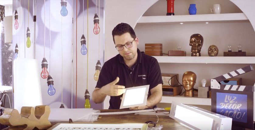 Difusor na iluminação