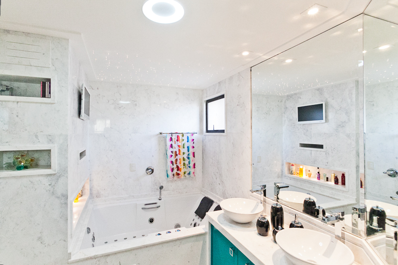 iluminação de banheiro