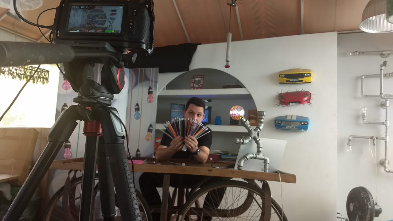 Bastidores de Vídeo Canal Luz Decor e Ação