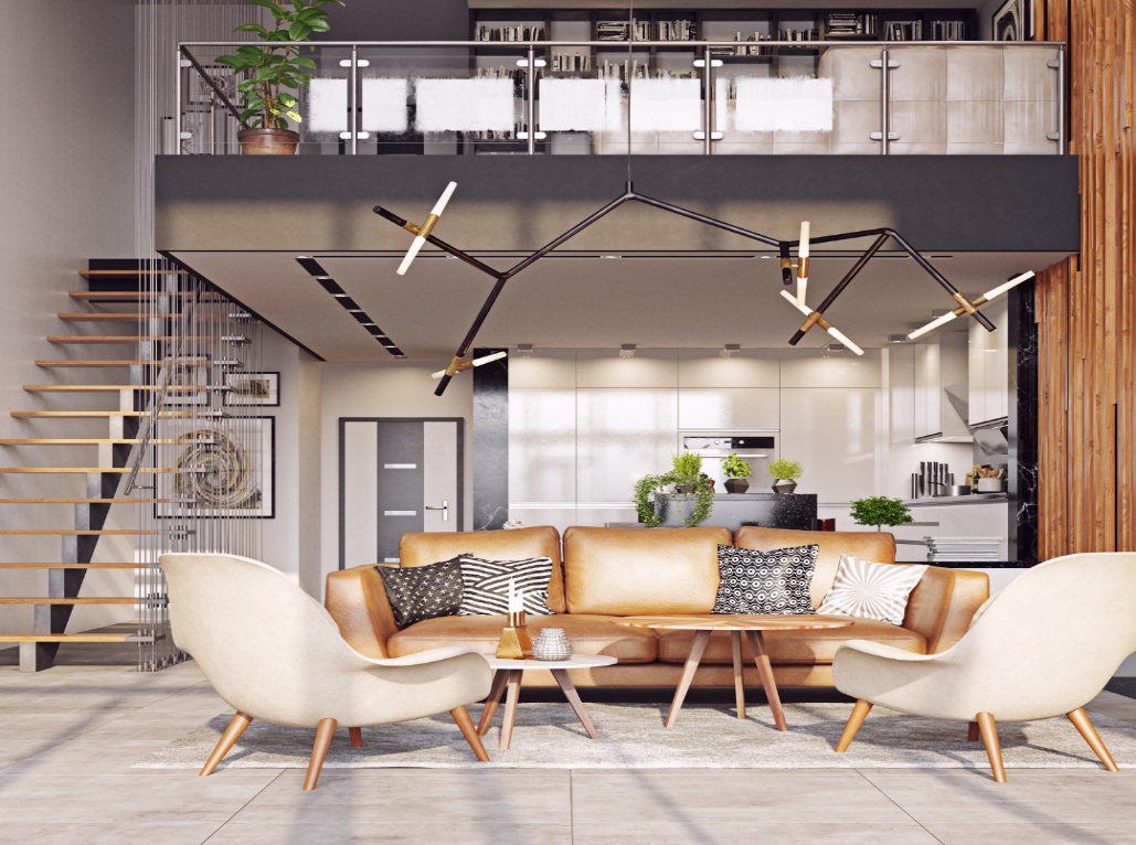 Iluminação em pé direito duplo