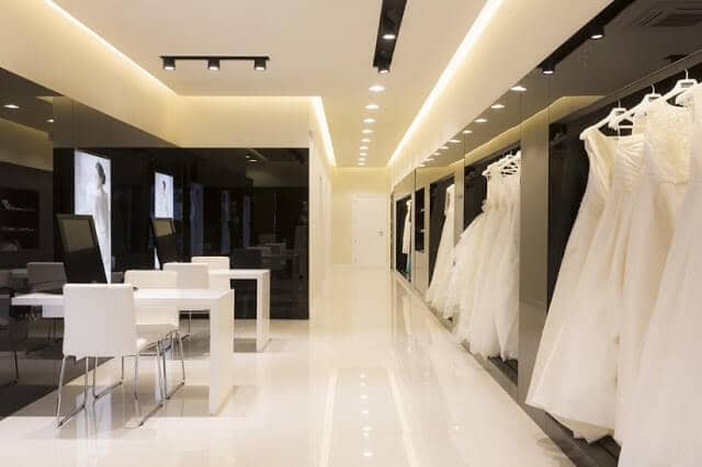 Luzes para vitrine de loja