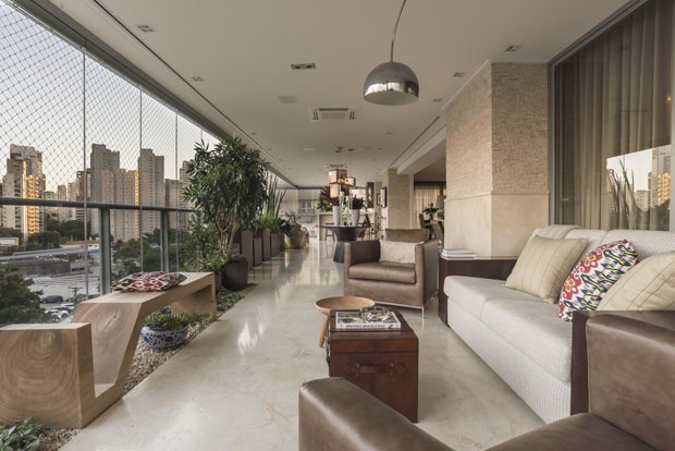 Iluminação e decoração de Varandas