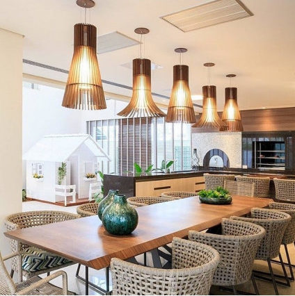 Pendentes de madeira