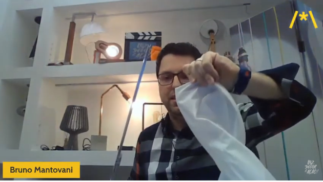 Tela de poliéster com barra de silicone