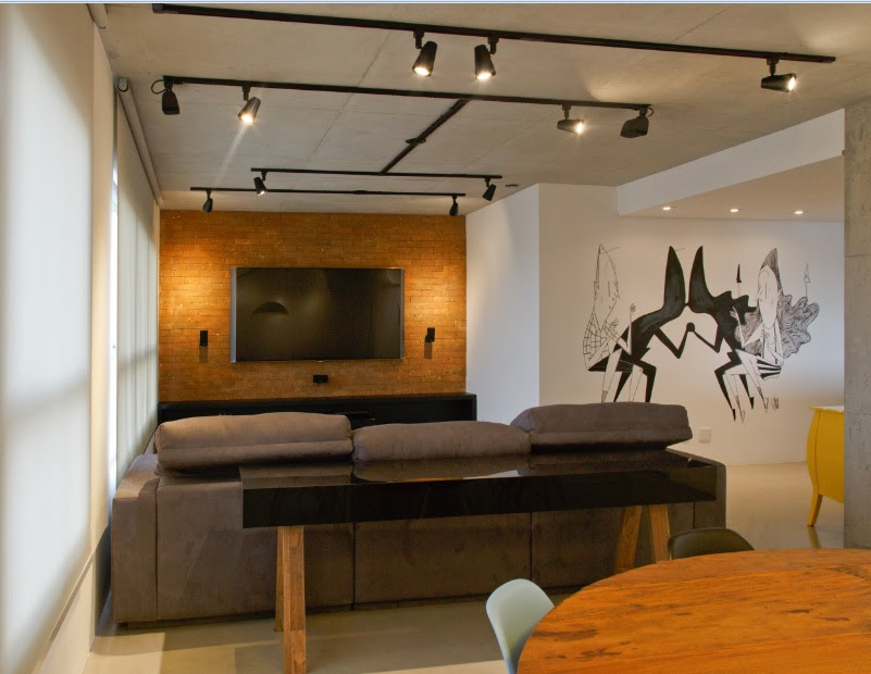 Iluminação com trilhos