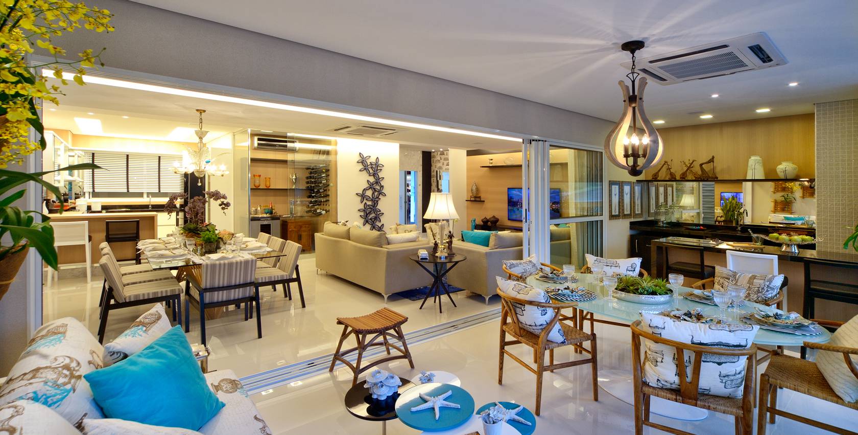 Iluminação de varanda gourmet