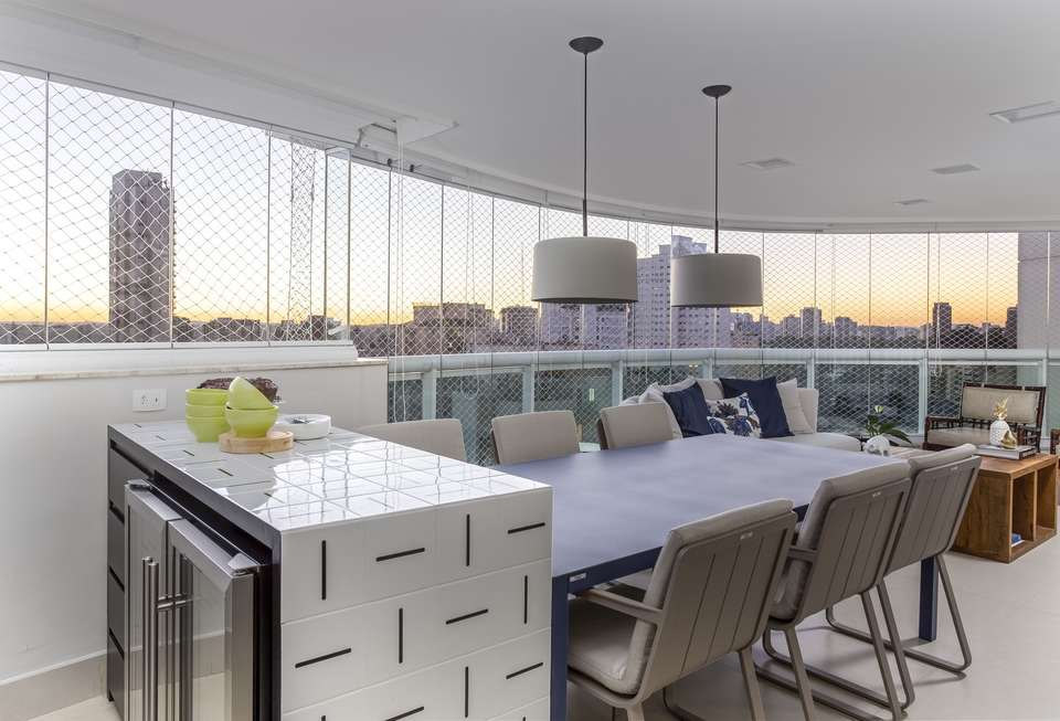 Iluminação de varanda gourmet