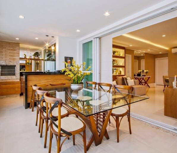 Iluminação de varanda gourmet