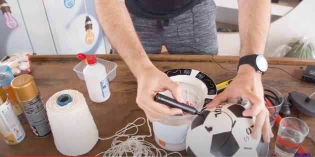 DIY - Luminária com Barbante