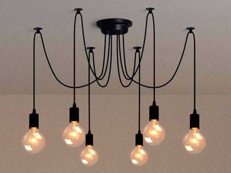 Pendente com deslocadores de fios