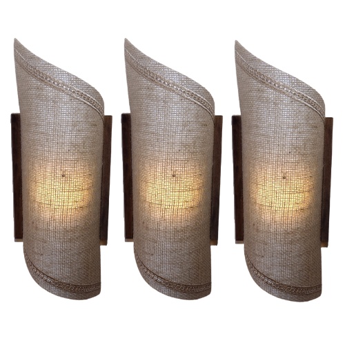 Composição de Arandelas Rústicas - Tecidos