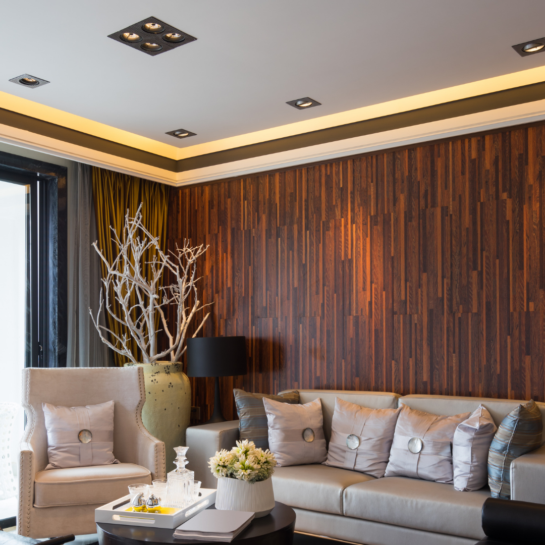 Embutidos na sala de estar