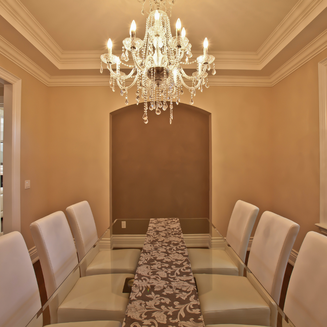 Lustre de cristal - Sala de estar