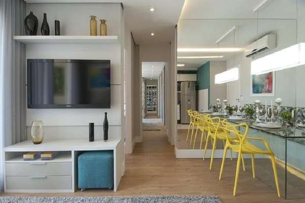 Iluminação de apartamento alugado