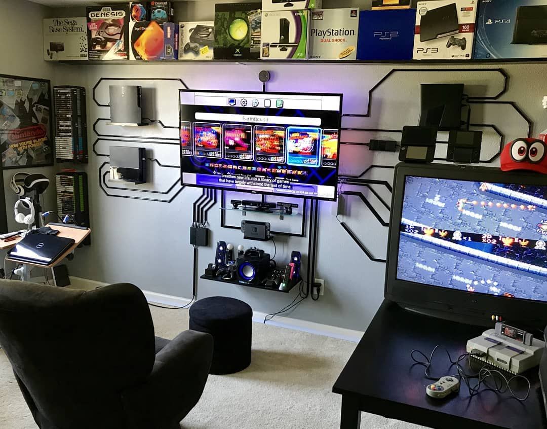 Organização de Ambiente Gamer Fonte Pinterest