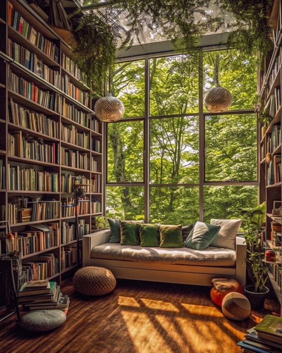 Iluminação para bibliotecas e espaços de leitura