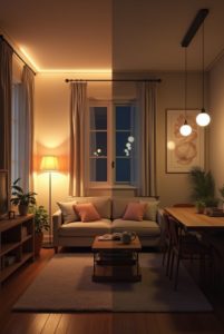 Ilustração temperatura de cor - qualidade